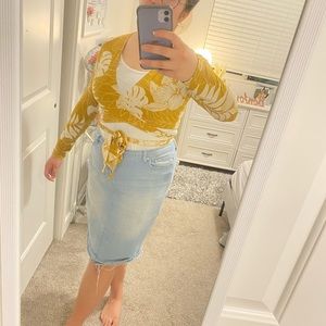 Wrap around crop top